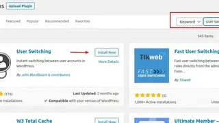 User Switching screenshot
