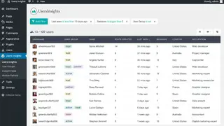 Users Insights screenshot