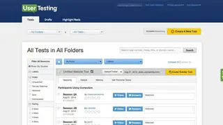 UserTesting screenshot