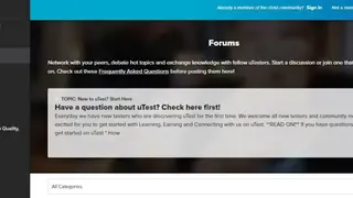 uTest screenshot