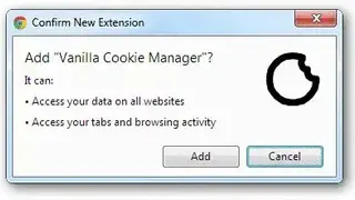 Vanilla Cookie Manager screenshot