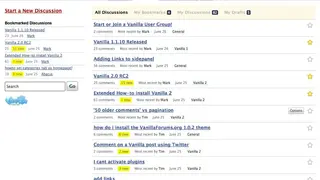 Vanilla Forums screenshot