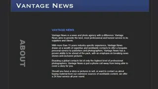 Vantage News screenshot