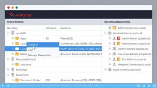 Varonis Data Classification Engine screenshot