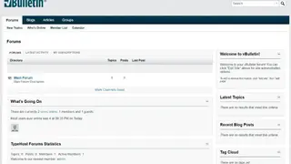 vBulletin screenshot