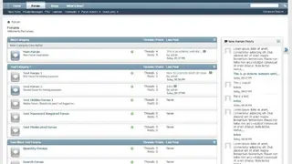 vBulletin screenshot