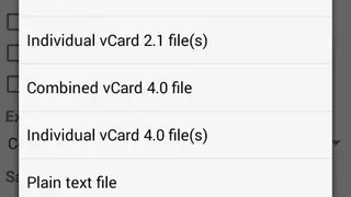 vCard Export Import(Lite) screenshot