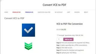 VCE2PDF screenshot