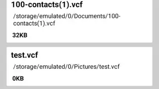 Vcf File Contact Import screenshot