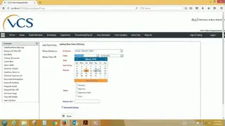 VCS Employee Scheduling screenshot