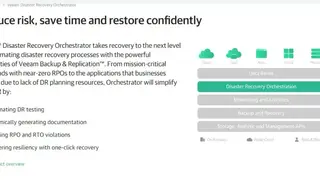 Veeam Availability Orchestrator screenshot