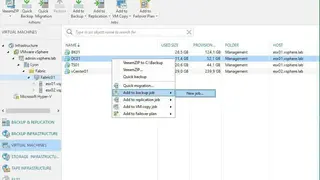 Veeam Backup and Replication screenshot