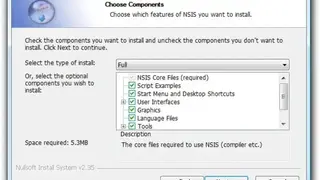 Venis GUI for NSIS screenshot