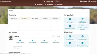 Veracross screenshot
