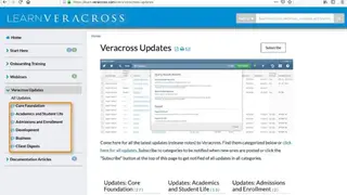 Veracross screenshot