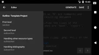 VerbTeX LaTeX Editor screenshot