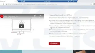 Veritas Backup Exec screenshot