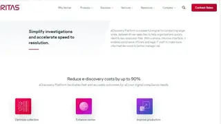Veritas eDiscovery screenshot
