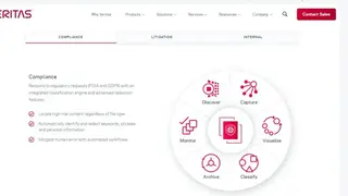 Veritas eDiscovery screenshot