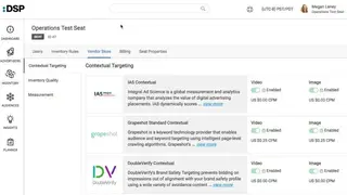 Verizon Media DSP screenshot