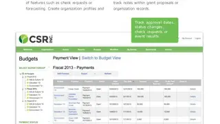 Versaic Grants screenshot