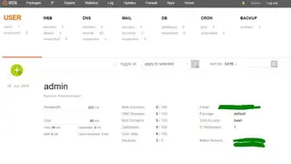 VestaCP screenshot