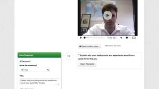 VidCruiter VidInterviewing screenshot
