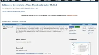 Videohelp Video Thumbnails Maker screenshot