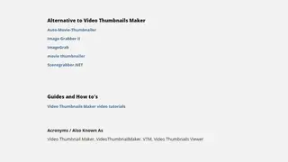 Videohelp Video Thumbnails Maker screenshot
