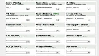 ViewDNS screenshot