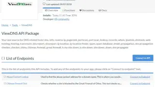 ViewDNS screenshot