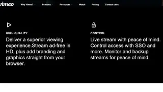Vimeo Livestream screenshot