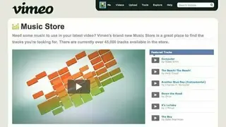 Vimeo Music Store screenshot