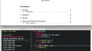 VimTeX screenshot