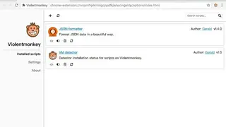 Violentmonkey screenshot