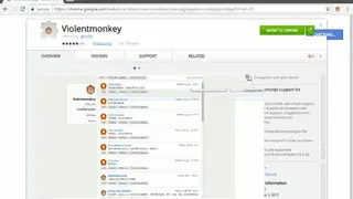 Violentmonkey screenshot