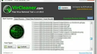 VirCleaner screenshot