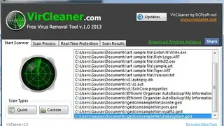 VirCleaner screenshot