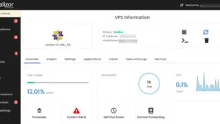 Virtualizor screenshot