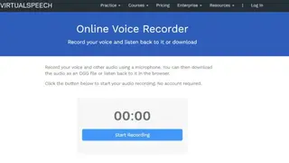VirtualSpeech Online Voice Recorder screenshot