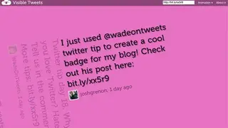 Visible Tweets screenshot