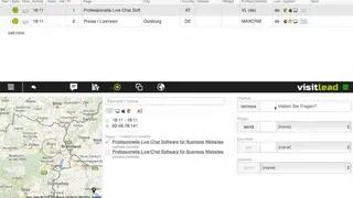 Visitlead Live Chat screenshot