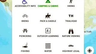 Visitor Map Map of Forest Service lands screenshot