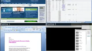 Vista and XP Virtual Desktops screenshot