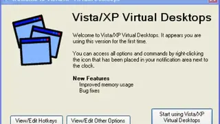 Vista and XP Virtual Desktops screenshot