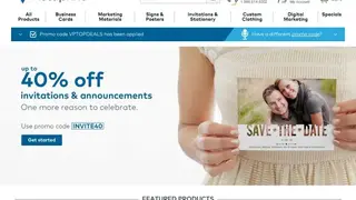 Vistaprint screenshot