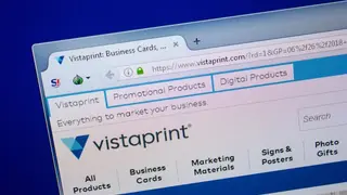 Vistaprint screenshot