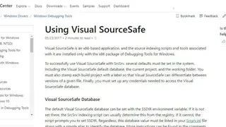 Visual SourceSafe screenshot