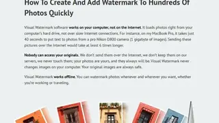 Visual Watermark screenshot