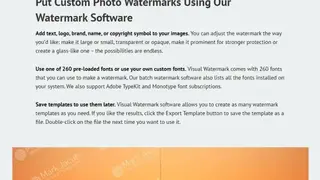 Visual Watermark screenshot